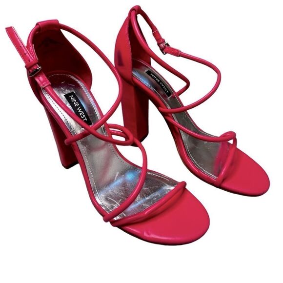Nine West Pink Maer3 sandal heels size 7.5 - Picture 8 of 8